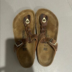 Birkenstock Brown Leather Sandals